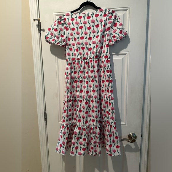 J. Crew Floral Maxi Dress - Red and Pink - Picture 7 of 12